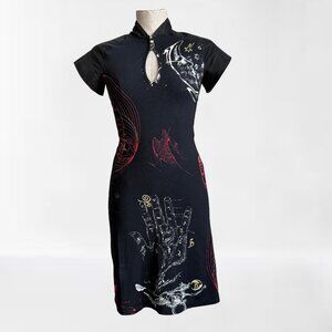 Roberto Cavalli Vintage Scorpio Zodiac Print Dress Size S
